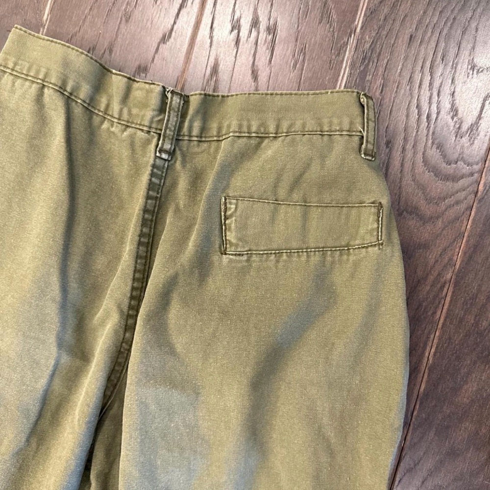 Women's Vintage 80’s Olive Green Cropped Pants - Picture 7 of 8